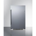 Summit Appliance Summit Appliance FF195H34 33.88 x 19 x 17.25 in. Shallow Depth Built-In Undercounter All-Refrigerator; Black Cabinet FF195H34